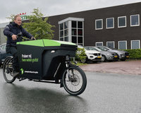 Elektrische cargobike in ontvangst genomen