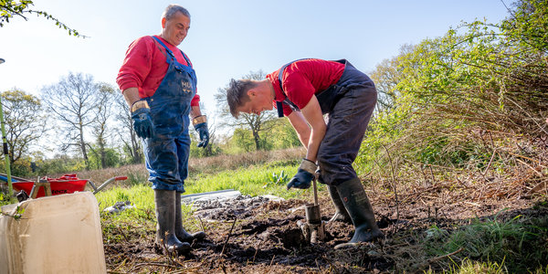 (Water)bodemonderzoek voor natuurherstel Peizerdiep